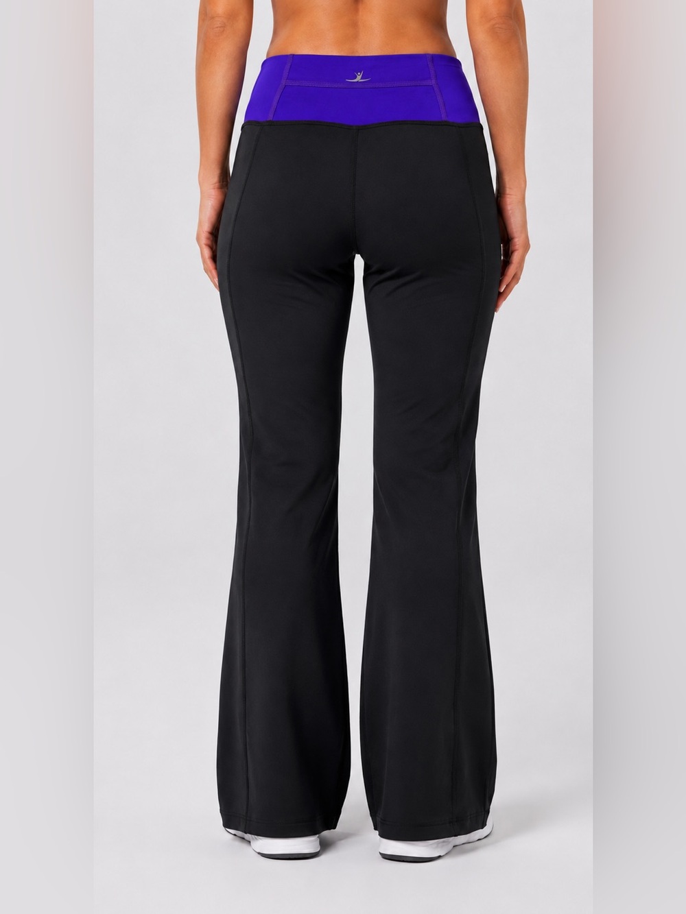 Citrus Active Wear Long Yoga Pant-Purple/Black